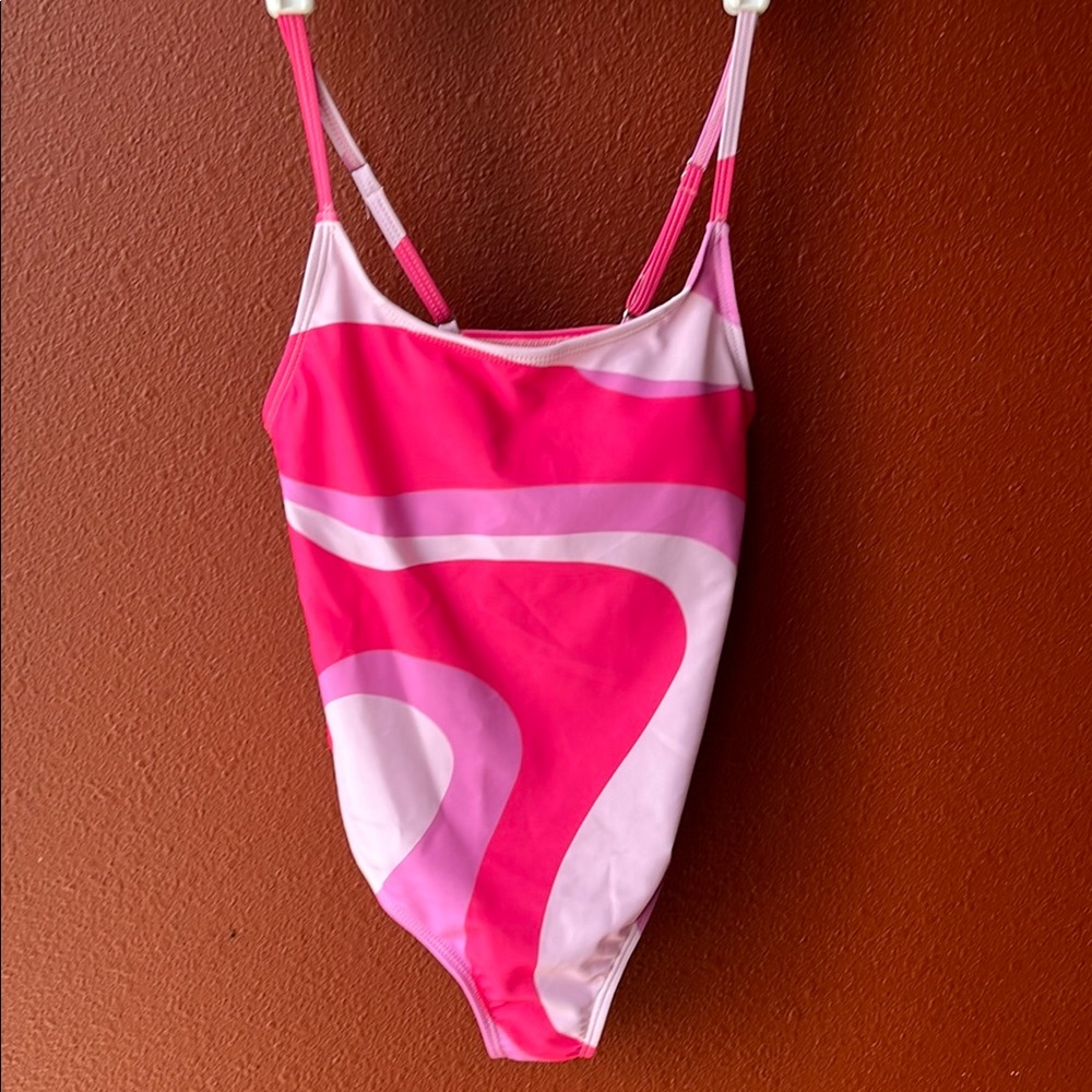SHEIN Tween Girl Color Block One Piece swimsuit